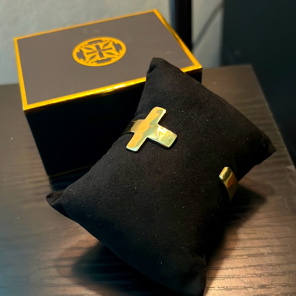 Rustic Cuff Cross Bracelet